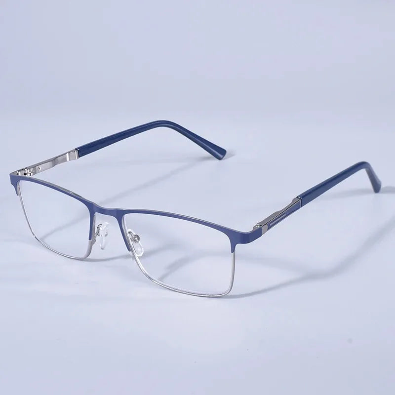 Double Color Oversize Frame Reading Glasses For Men And Women Anti blue Light High Quality Square Presbyopia Glasses+175