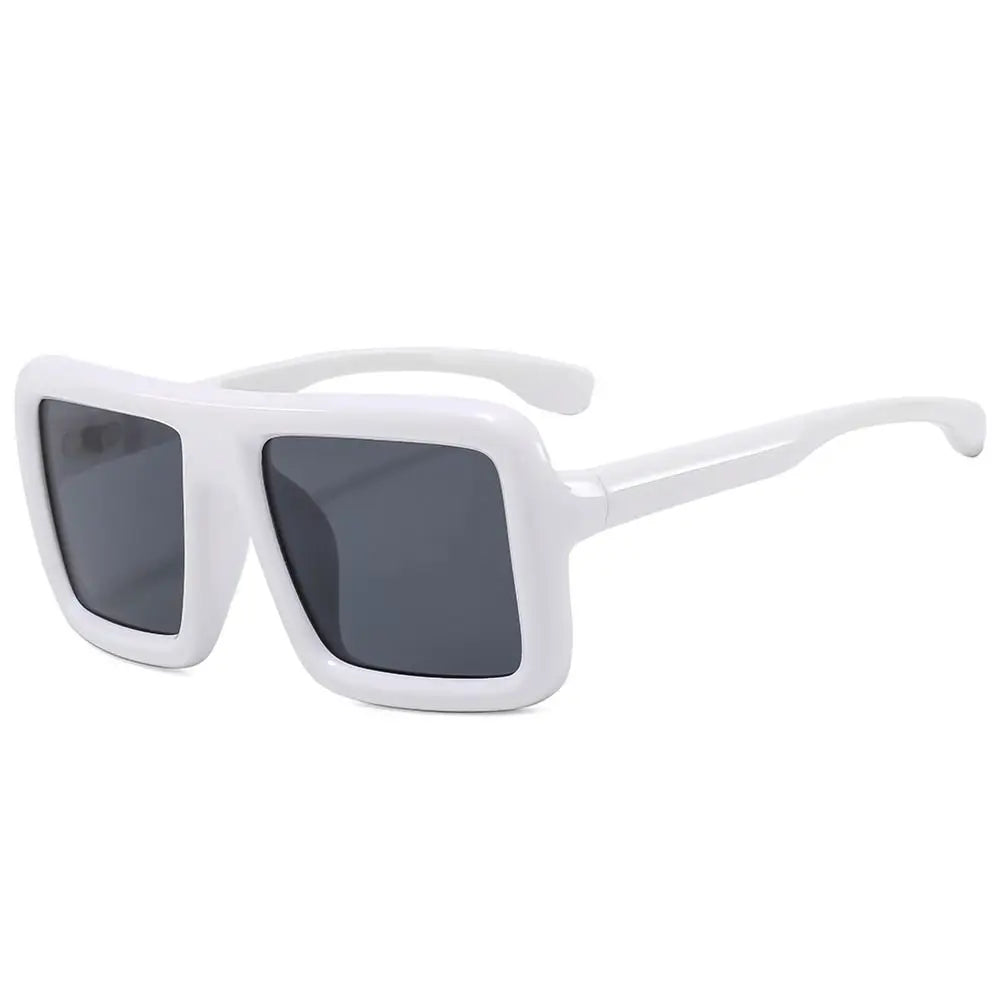 Big Oversized Square Sunglasses Punk UV400 Protection Thick Frame Sun Glasses Lady Shades for Women & Men