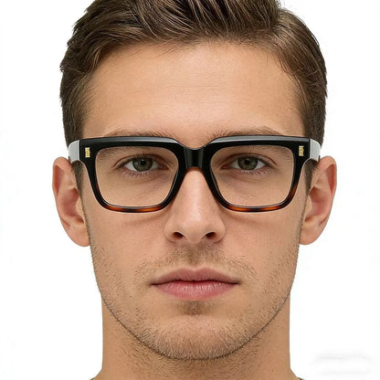 Anti Blue Light Computer Glasses Frame Men Trendy Fashionable Stylish Eyeglasses Classic Spectacles TR90 Eyeglasses for Man