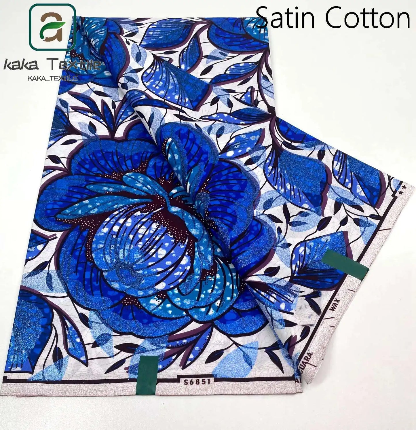 Latest African Grand Golden Wax Fabric Super Good Quality Women Pagne Flash Cotton Prints Batik Ankara Glitter Tissus 6yards