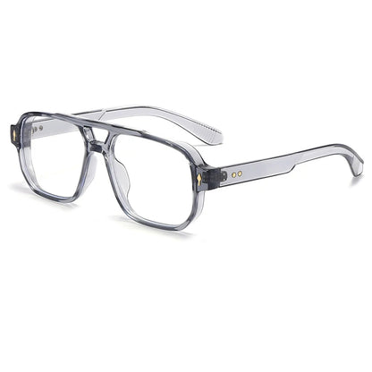 SHAUNA Double Bridges Anti Blue Light Retro Women Square Glasses Frame Fashion Men Optical Eyewear