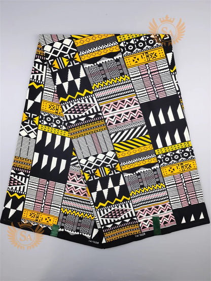 New 100% Cotton Original Real Wax Ankara Fabric 2021 African Print Fabric For Wedding Dress Tissue African Fabric Wax Fabric