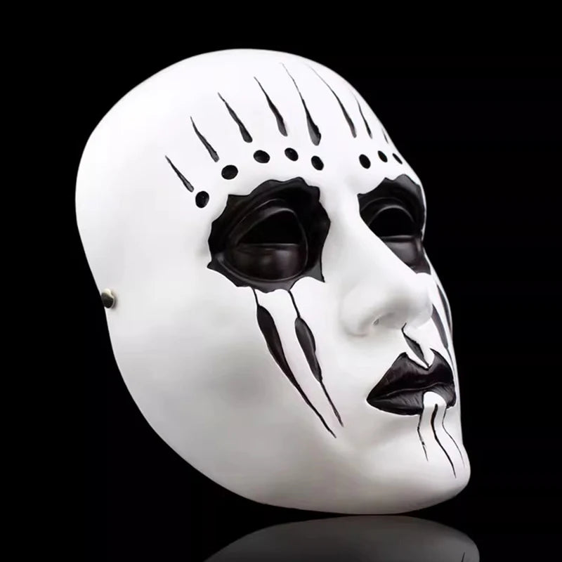 Halloween Band Resin Mask Joey Dressed Up Full Face Adults Mask Drummer Role Playing Movie Skull Masquerade Cosplay Scary Prop