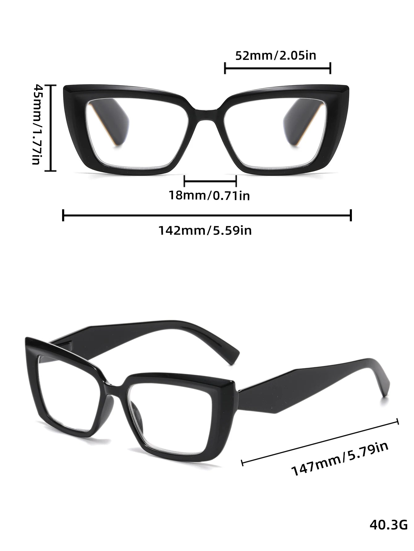2/3PCS New Cat-eye Reading Glasses Fashionable Simple And Versatile Reading Glasses For Middle-aged And Elderly People 2319