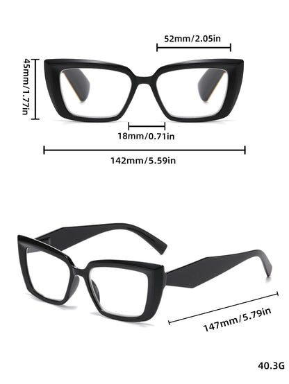 2/3PCS New Cat-eye Reading Glasses Fashionable Simple And Versatile Reading Glasses For Middle-aged And Elderly People 2319