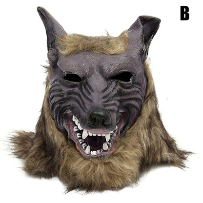 Halloween Theme Wolf Gloves and Mask Halloween Wolf Cosplay Costume Props for Holiday Birthday Gift