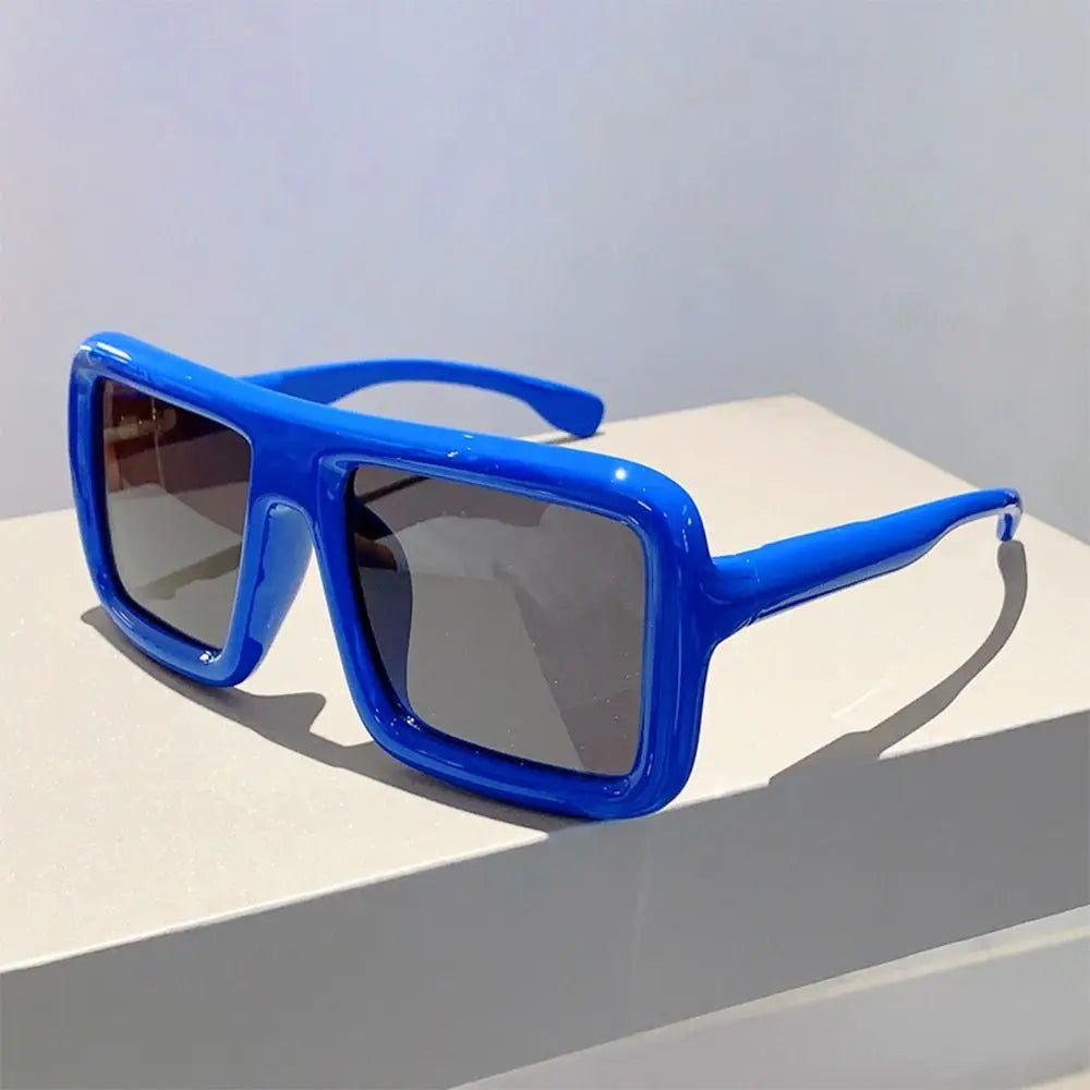 Big Oversized Square Sunglasses Punk UV400 Protection Thick Frame Sun Glasses Lady Shades for Women & Men