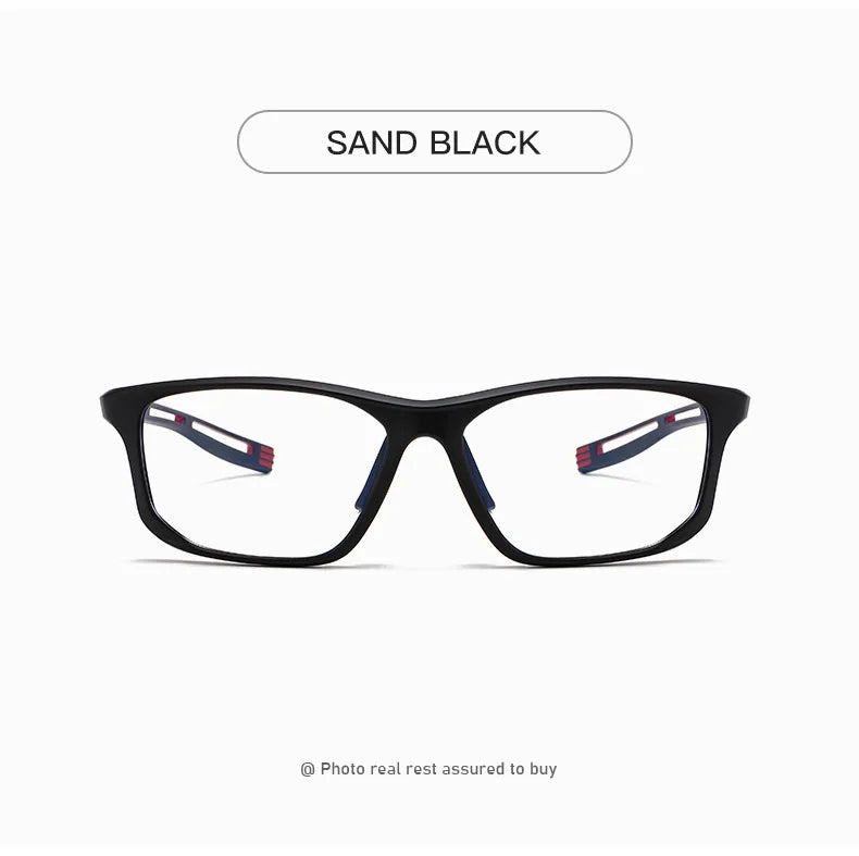 YIMARUILI Ultra-light TR90 Sports Glasses Men and Women Outdoor Cycling Fashion Square Optical Prescription Eyeglasses Frame 300