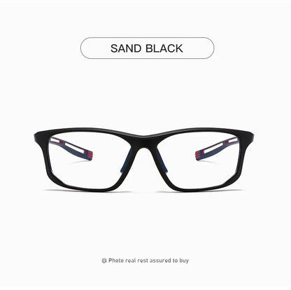 YIMARUILI Ultra-light TR90 Sports Glasses Men and Women Outdoor Cycling Fashion Square Optical Prescription Eyeglasses Frame 300