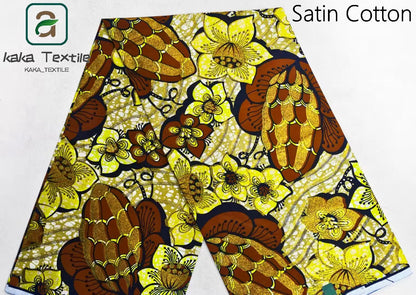 Newest Super Grand African Wax Glitter Glam Fabric Sprinkle Cotton Ankara Batik Material Pagne Wax Gold Print For Sew Uniform