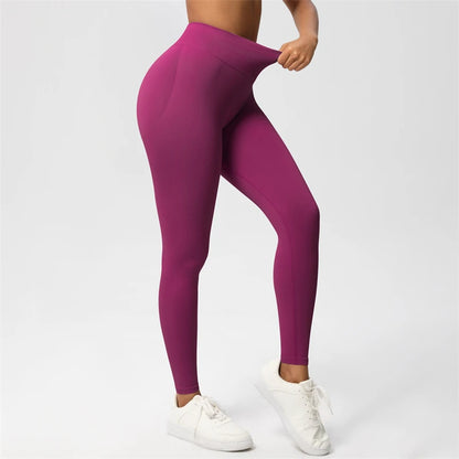 2025 Bum Shaping Leggings Impact Women Seamless Sports Yoga Pants Low Ribbed Band Gym clothes Fitness Workout Scrunch Butt Tight