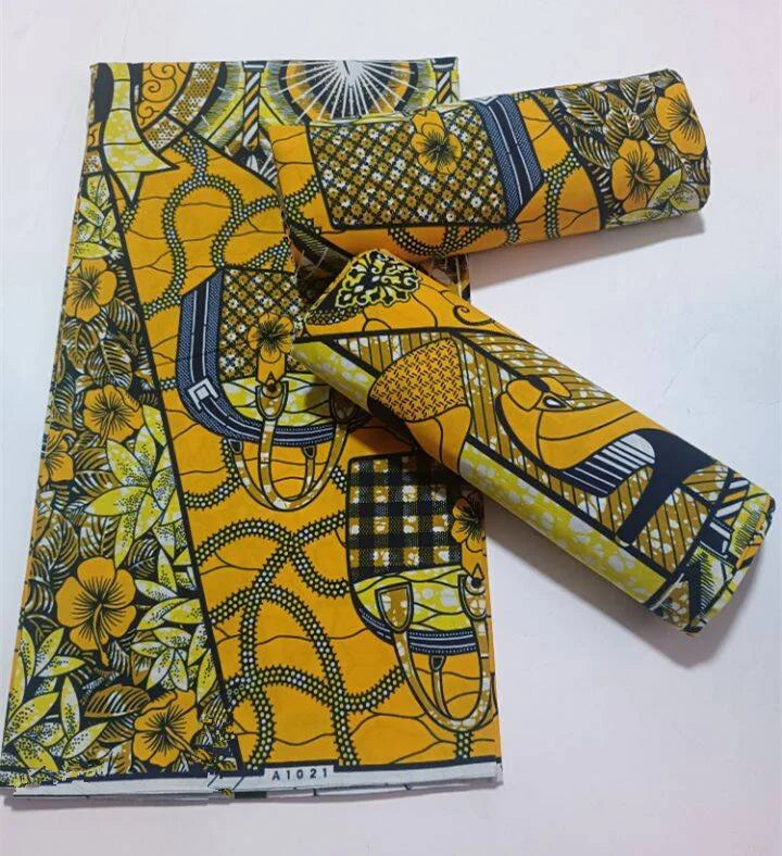African Wax Fabric High Quality Wax Nigerian Ankara Block Prints New Arrivals Batik Fabric Dutch Pagne 100% Cotton For Sewing
