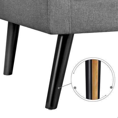 Modern Living Room Chair, Mid-Century Armchair Button Tufted Back and Wood Legs, Vintage Lounge Chair for, Customized