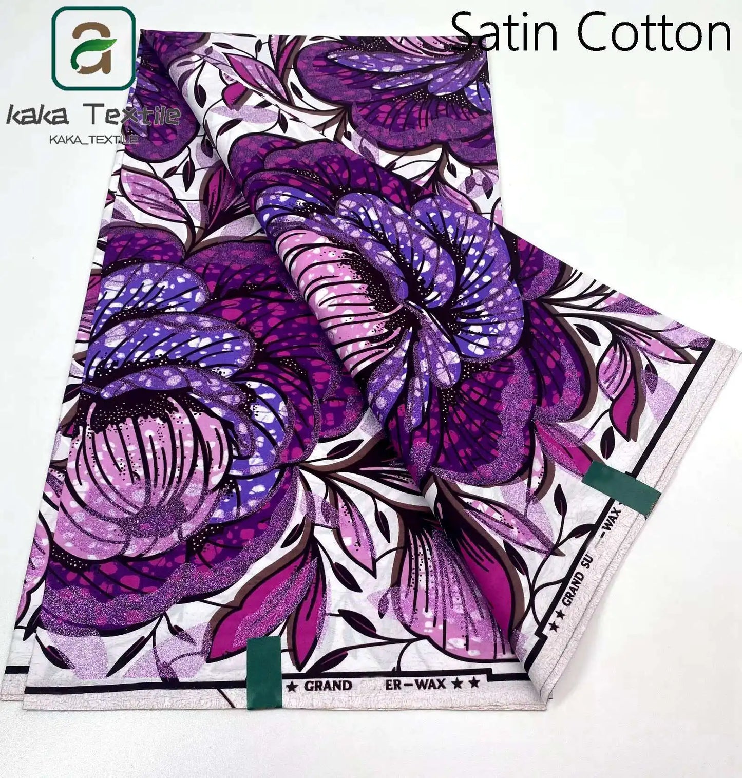 Latest African Grand Golden Wax Fabric Super Good Quality Women Pagne Flash Cotton Prints Batik Ankara Glitter Tissus 6yards