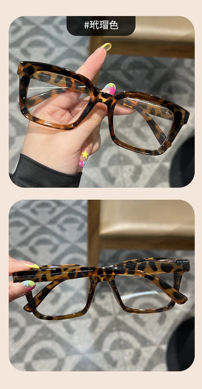 Transparent square Computer Glasses Frame Women Men Anti Blue Light Black Eyewear Blocking Glasses Optical Spectacle Eyeglass