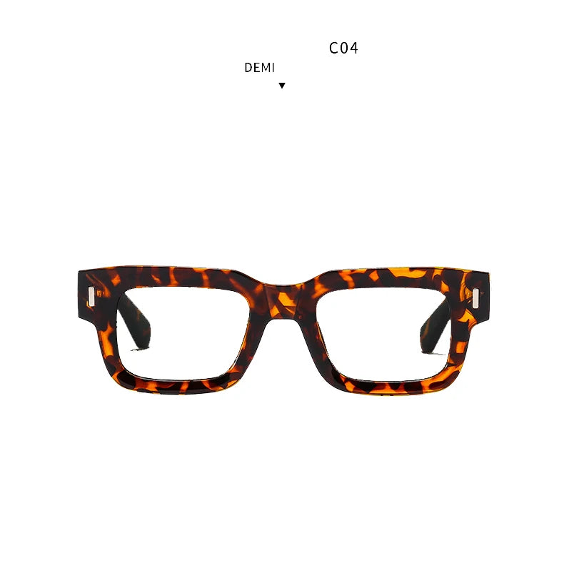 Retro Men Tea Color Square Reading Glasses Women Female Clear Resin Lens Big Eyeglasses Frame Presbyopic Glasses Oculos De Grau