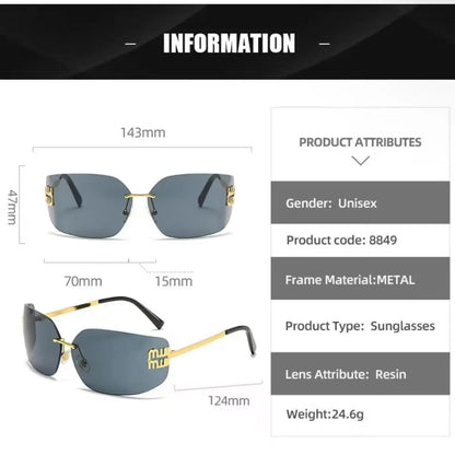 New Fashion Brand Sunglasses Retro Small Frame Woman Man Metal Cat Eye Glasses Shades UV Protection Sun Glasses with Box