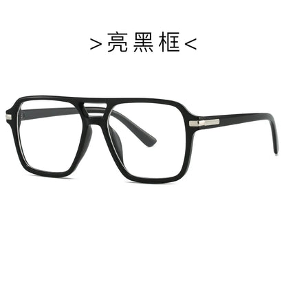 Luxury Brand Designer Reading Glasses Women 2025 Retro Double Bridge Square Eyeglass Fashion Man Optical Prescription Eyewear