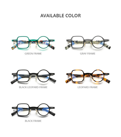 FONEX HEPIDEM Acetate Eyeglasses Frame Men 2025 New Small Round Brand Design Glasses Women Retro Vintage Eyewear Spectacles 9341