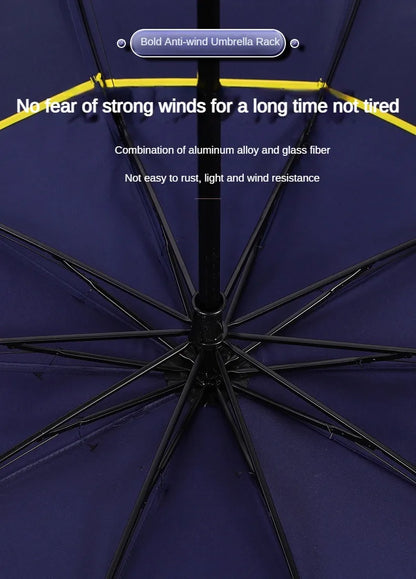 Double Strong Wind Resistant Umbrella Rain Women Large Folding Non-automatic Umbrellas Men Family Travel Business Paraguas