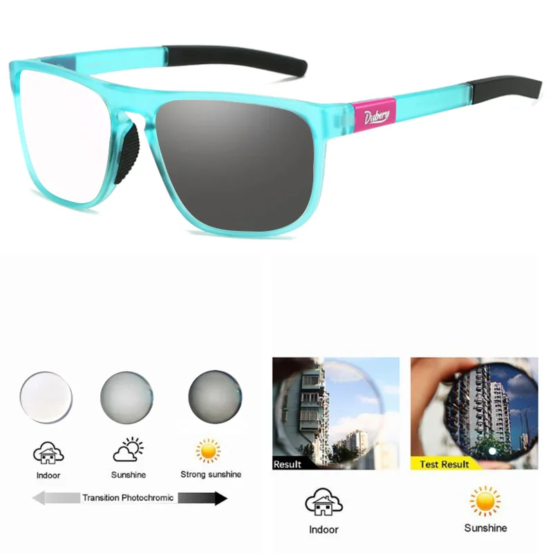 Men Square Photochromic Reading Glasses Presbyopia Glasses Clear Lens Optical Eyeglasses Customized Diopter Prescription Glasses