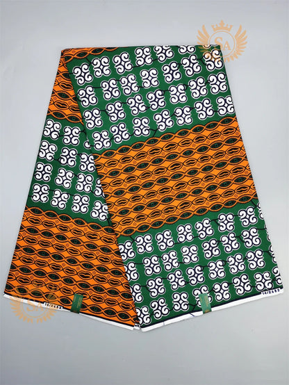 New 100% Cotton Original Real Wax Ankara Fabric 2021 African Print Fabric For Wedding Dress Tissue African Fabric Wax Fabric