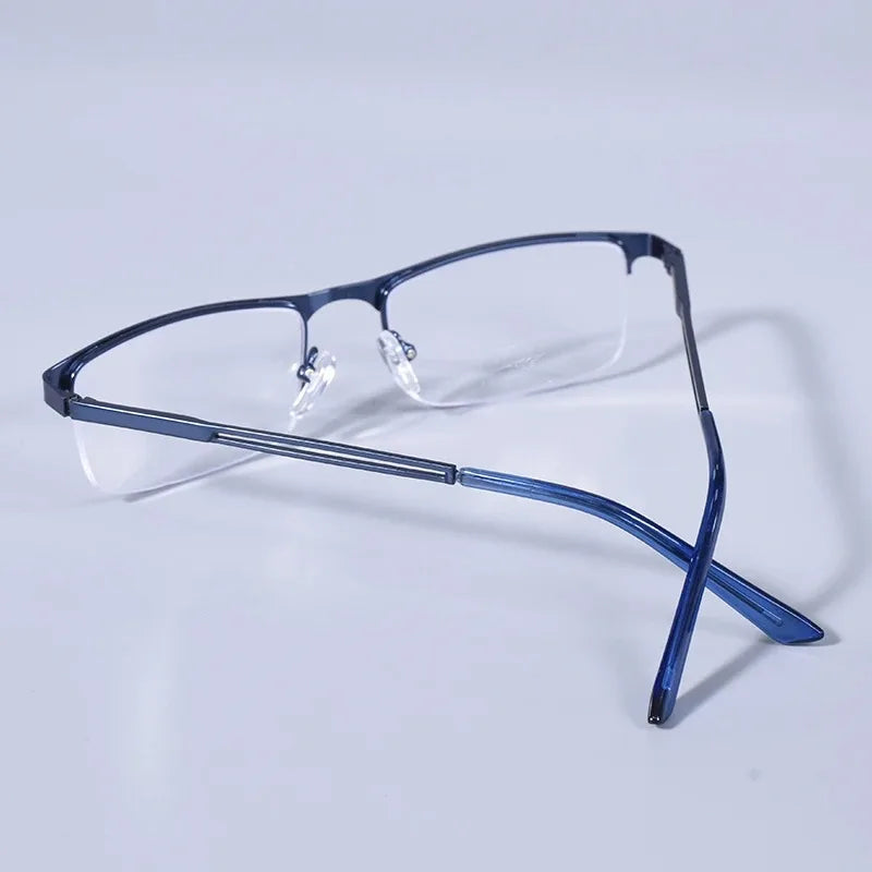 Light Half Frame Reading Glasses Blue Light For Presbyopia Eyeglasses with Diopters +1.0+1.25+1.5+1.75+2.0+2.25+2.5+2.75+3.0+4.0