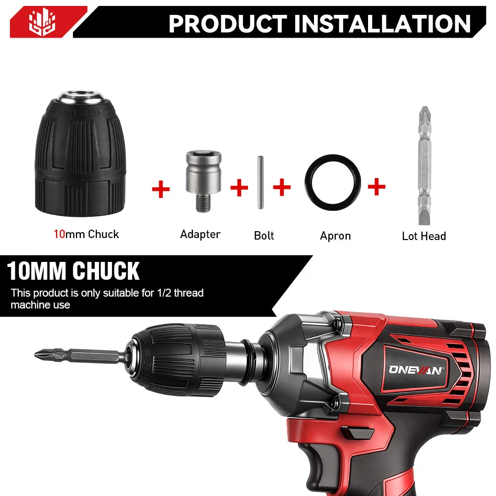 ONEVAN 1200N.M Brushless Cordless Electric Impact Wrench Portable Screwdriver Drill Repair Power Tool For Makita 18V Battery Pin