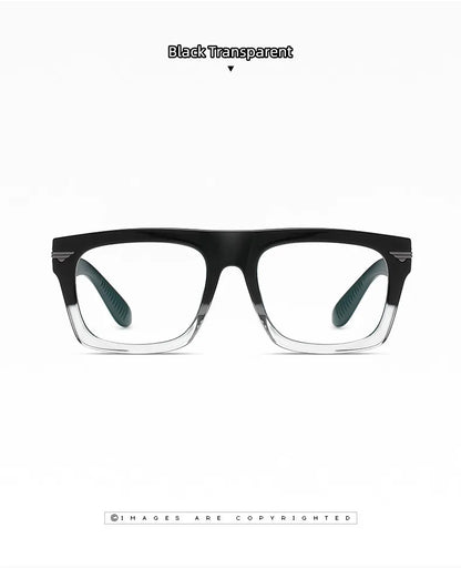 2022 Retro Big Square Frame Designer Reading Glasses Anti Blue Light Computer Eyeglasses Prescription Eyewear Diopters 0 to +6.0