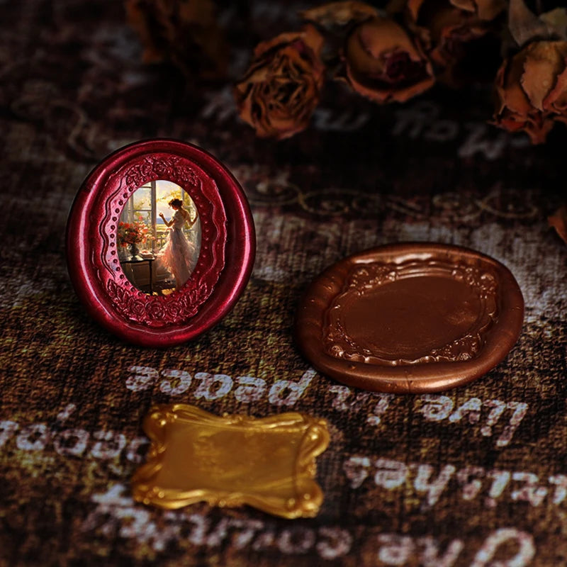 Photo Frame Series Sealing Wax Stamp Head Fire Paint Seal Wax Stamp Heads For DIY Scrapbooking Envelope Wedding Party Invitation