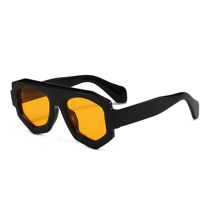JNPCXI New Fashion Irregular Square Women Sunglasses Shades UV400 Retro Green Men Sun Glasses