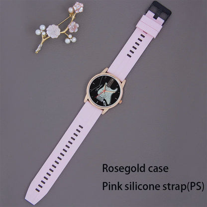 Guitar Bass Pattern Universal for Men Women Souvenir Composer Rose Gold Man Watch Silver Watches Black Bracelet Gift Clock