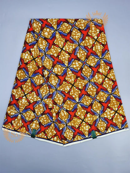 New 100% Cotton Original Real Wax Ankara Fabric 2021 African Print Fabric For Wedding Dress Tissue African Fabric Wax Fabric