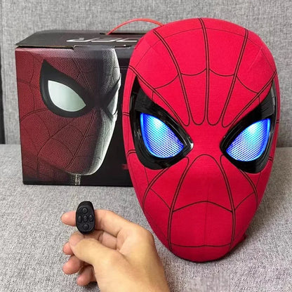 Spider Man headgear eyes movable electric blinking luminous extraordinary mask Wan Christmas cos helmet