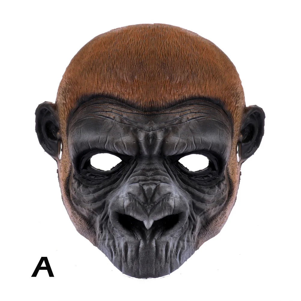 Novelty Lubber Latex Animal Head Mask Monkey Chimp Dog Head Mask Halloween Party Costume Masquerade Dressing Up Cosplay