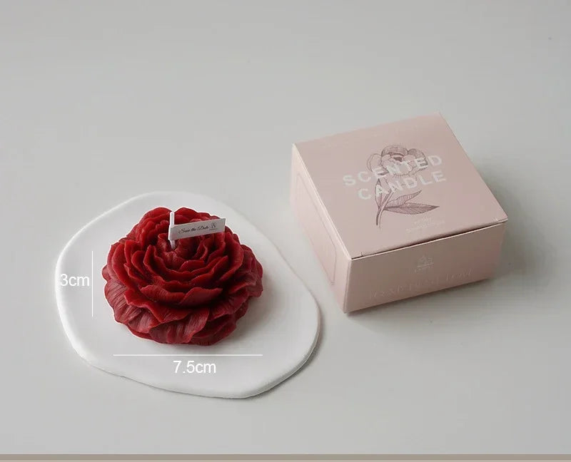 Low Temperature Candles Wax Rose Heart Candle 42 to 48 Degrees Peony Scented Decorative Waxs Valentine's Day Creative Gift