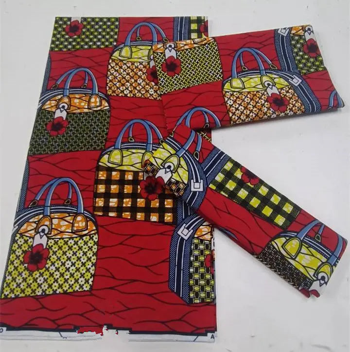 Grand Super Original African Wax Fabric High Quality Nigerian Print Ankara Fabric For Sewing 6 Yard Women Dress 100% Cotton