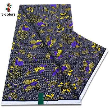 2025 Veritable Wax Guaranteed Real Wax Print Fabric dutch hollandais Pagne African Wax Fabric 6 yards