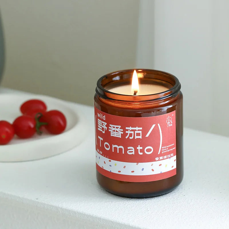 Plant Fragrance Aromatherapy Candle Wild Tomato Aroma Room Bedroom Fragrance Decoration Housewarming Gift Wedding Companion Gift
