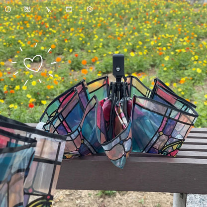 2024 New Auatic Long Handle Thiened Windproof Transparent Umbrella Dry Sea Moon Jellyfi Design Fre And Clean Sle