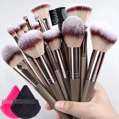 Professional 3-20Pcs Makeup Brush Set Super soft detail Blush highlighter Foundation Concealer Eyeshadow Brush Women Beauty Tool
