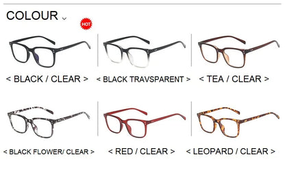 Square Fashion Glasses Women Blue Light Blocking Glasses Men TR90 Anti Blue Light Gaming Optical Computer Eyeglasses Frames