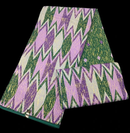 KENTE 4+2YARD 2024 Latest Design 6 Yards/lot African Fabric Gold Powder Ankara 100% Cotton Farbic For Sewing Wax Print Fabric