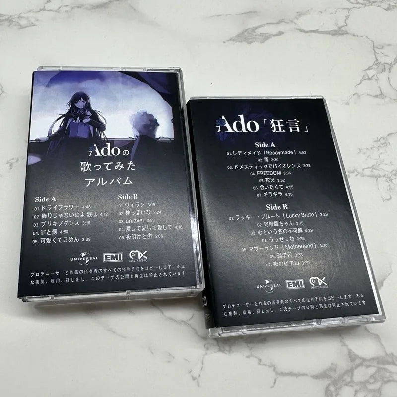 New Ado Music Tape Greatest Hits Album Unravel Music Record Cassettes Cosplay Recorder Car Walkman Soundtracks Box Party Music