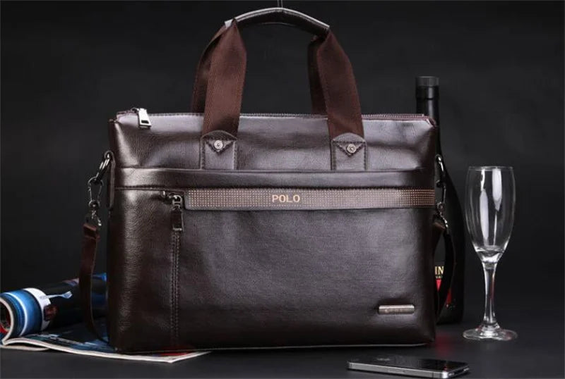 Men Briefcase Bag for Documents Designer Leather Luxury Brand Men's Business Travel Big Capacity A4 Document Organizer handbag