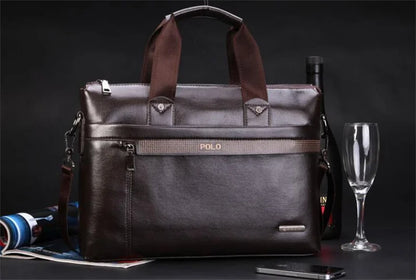 Men Briefcase Bag for Documents Designer Leather Luxury Brand Men's Business Travel Big Capacity A4 Document Organizer handbag