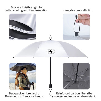 Hiking Umbrella Ultralight Outdoor trekkin long umbrella hands-free UV protection Umbrella Clip for Backpacks Sun & Rain Outdoor