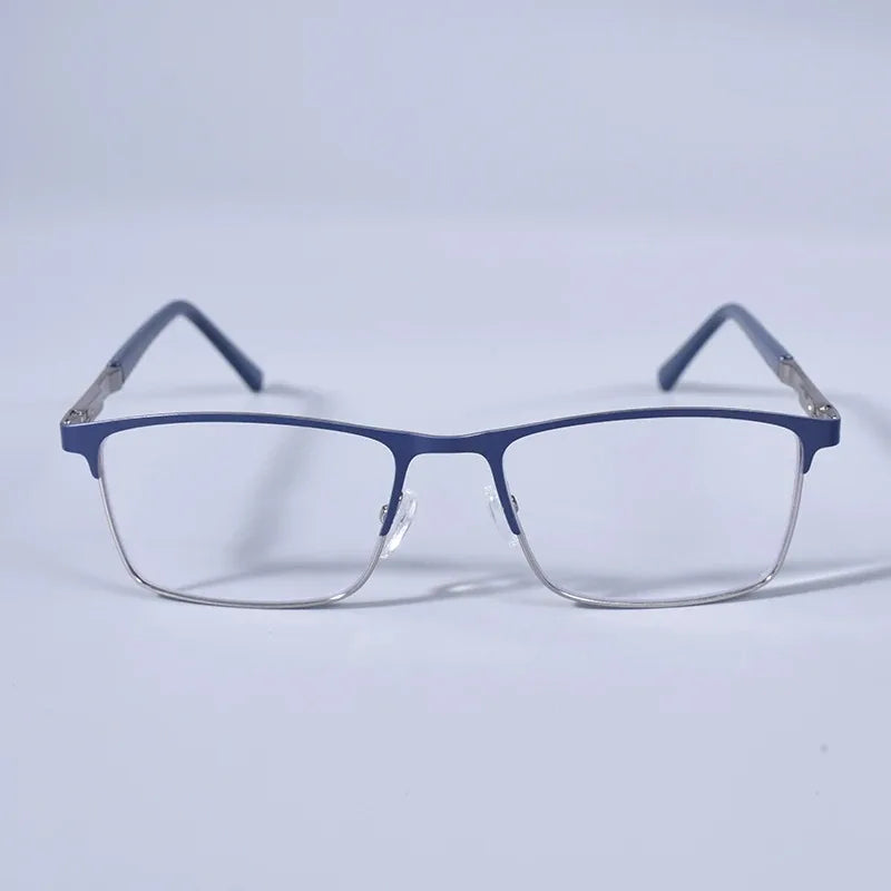 Double Color Oversize Frame Reading Glasses For Men And Women Anti blue Light High Quality Square Presbyopia Glasses+175