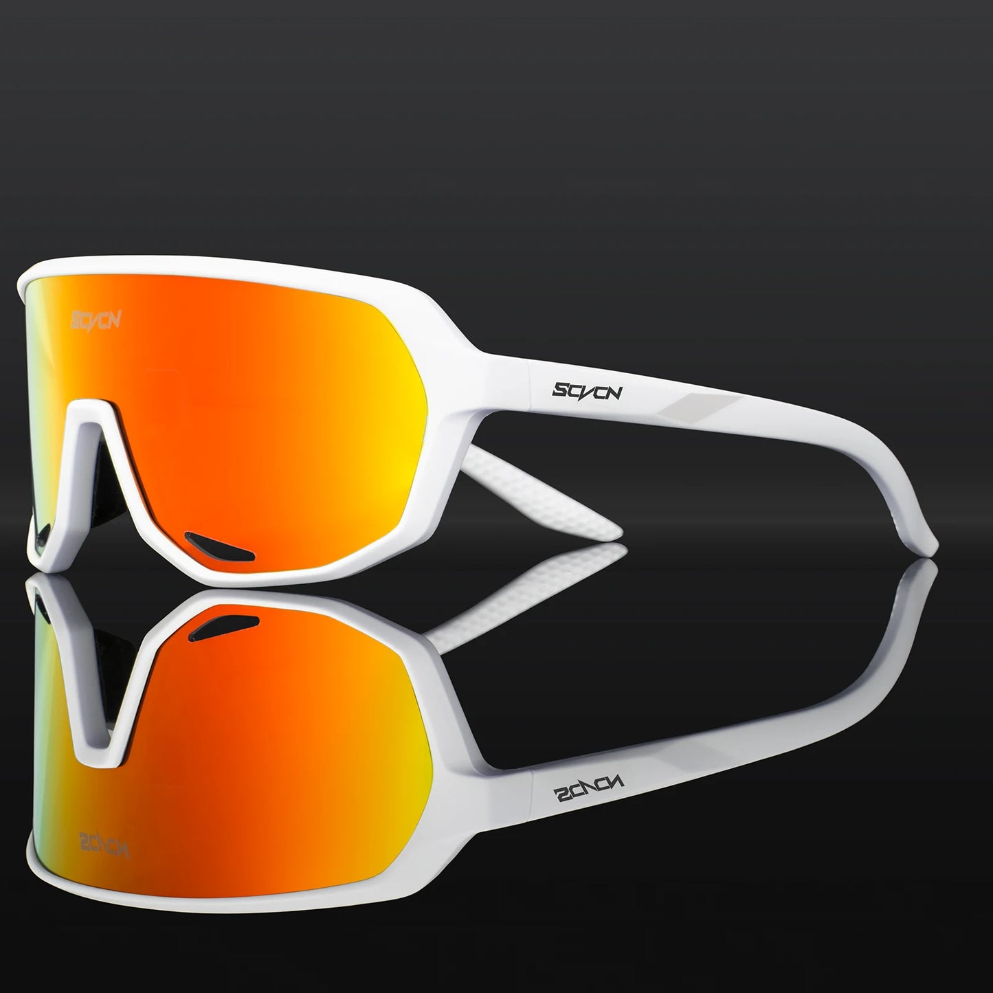 SCVCN Fashion Sports Running Glasses Outdoor Bicycle Drive Hiking Sunglasses Men MTB Cycling Sunglasses Women Road Bike Glasses