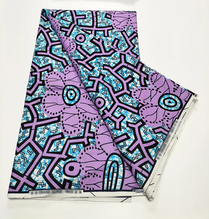 2025 Newest Veritable Original Super-W Guaranteed Dutch Hollandais Pagne Real Wax Print Fabric African Dress 100% Cotton 6 yard